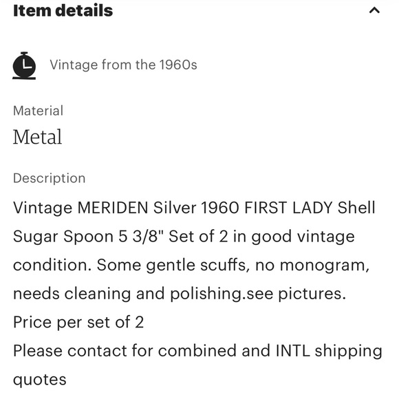 1960’s;spoons;VintageMeriden;Silverplate co.;silver spoons;set of 2 for $75obo - Picture 5 of 12